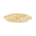 Polished Dome Croissant Ring in 10k Gold