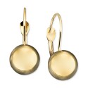 10k Gold Earrings, Ball Leverback