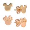 Stud Earrings in 18k Gold- & 18k Rose Gold-Plated Sterling Silver