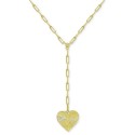 Heart Lariat Necklace, 16