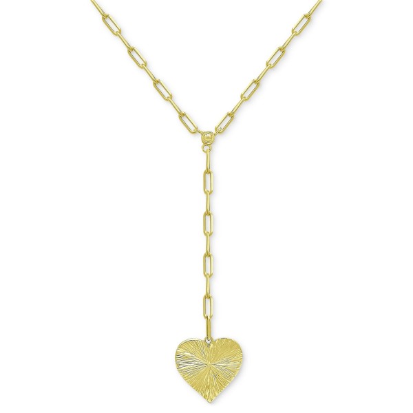 Heart Lariat Necklace, 16