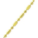 Dot Dash Link Ankle Bracelet in 18k