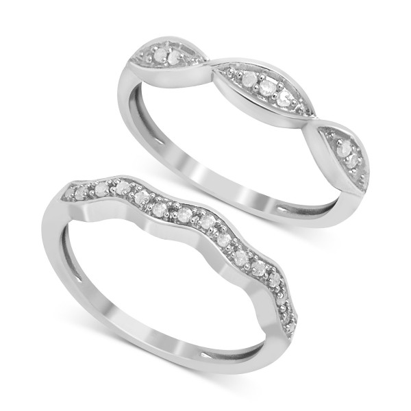 2-Pc. Diamond Bands (1/6 ct. t.w.)