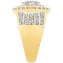 Men's Diamond Halo Cluster Ring (1-1/2 ct. t.w.) in 10k Gold