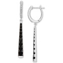 Onyx Graduated Linear Drop Earrings