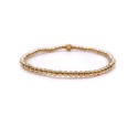 Non-Tarnishing Gold filled, 3mm Gold Ball Stretch Bracelet