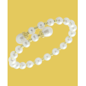 Cultured Freshwater Pearl (6-6-1/2mm & 8-9mm) Bangle Bracelet in 14k Gold-Plated