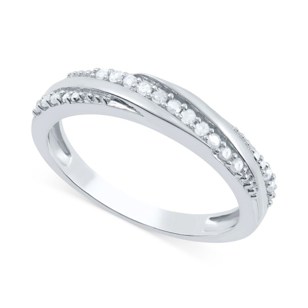 Diamond Twist Look Ring (1/6 ct. t.w.)