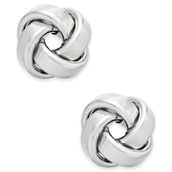 Love Knot Stud Earrings in 14k Gold or White Gold