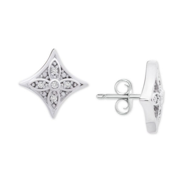 Diamond Star Stud Earrings (1/10 ct. t.w.)