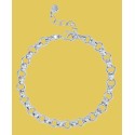 Fine Silver-Plated or 18K Gold-Plated Circle Link Bracelet