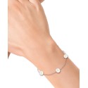 Cultured Freshwater Pearl (6-7mm) Chain Bracelet