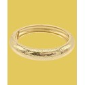 14K Gold Plated Texturized Bangle