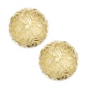 Chevron-Cut Ball Stud (8mm) Earrings in 14k Gold