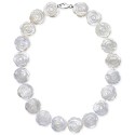 Mother of Pearl Flower Collar Necklace (20mm)