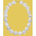 Mother of Pearl Flower Collar Necklace (20mm)