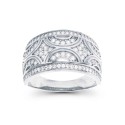 Cubic Zirconia Pave Designed Ring