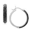 Black Diamond Hoop Earrings (1/6 ct. t.w.)