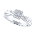 Diamond Square Cluster Promise Ring (1/10 ct. t.w.)