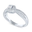 Diamond Square Cluster Promise Ring (1/10 ct. t.w.)