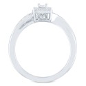 Diamond Square Cluster Promise Ring (1/10 ct. t.w.)