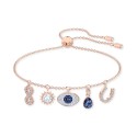 Rose Gold-Tone Crystal Protective Charm Bracelet