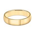 Men's Polished Wedding Band in 18k Gold-Plated