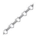 Diamond Heart Link Bracelet (1/6 ct. t.w.)