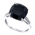 Onyx (6 1/6 ct. t.w.) & Diamond Accent Square Ring