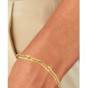 Polished U-Link Chain Bracelet in 10k Gold