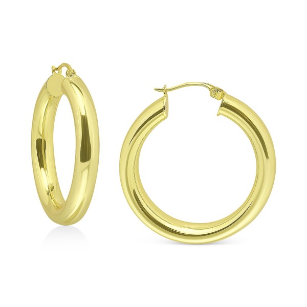 Medium Tube Hoop Earrings, 1.1