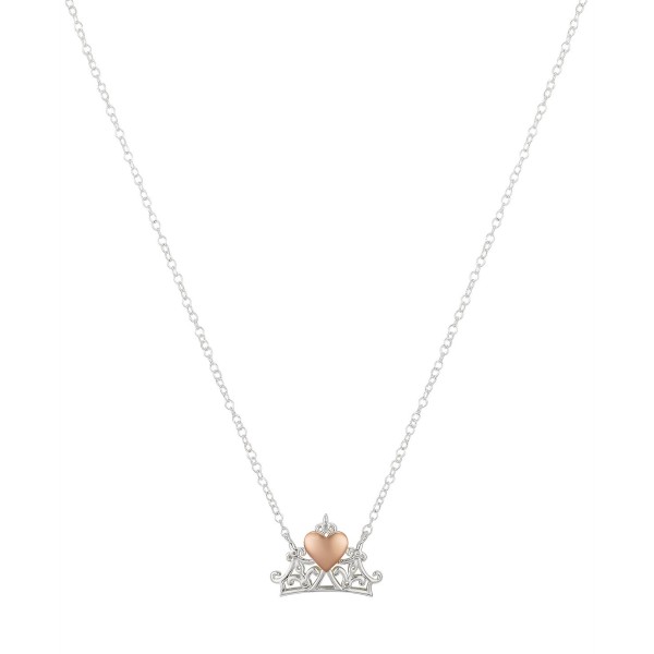 Unwritten Silver-Plated Princess Crown Necklace