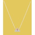 Unwritten Silver-Plated Princess Crown Necklace