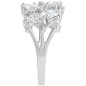 Cubic Zirconia Cluster Ring