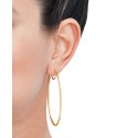 Oval Hoop Earrings in 14k Gold