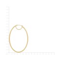 Oval Hoop Earrings in 14k Gold