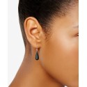 Onyx (20 x 8mm) Elongated Teardrop Drop Earrings