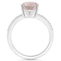 Women's Rose Quartz (2-3/4 ct.t.w.) and Diamond (1/10 ct.t.w.) Ring