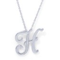 Diamond Accent Initial Pendant Necklace 18