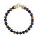 Multi-Stone Beaded Bracelet in 14k Gold-Plated