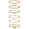 Dainty 18K Gold Plated Stacking Ring Set