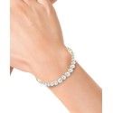 Cultured Freshwater Pearl (5-7mm) Chain Link Bracelet in 14k Gold