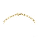 Cultured Freshwater Pearl (5-7mm) Chain Link Bracelet in 14k Gold