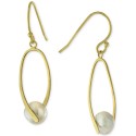 Cultured Freshwater Pearl (7mm) Wire Drop Earrings