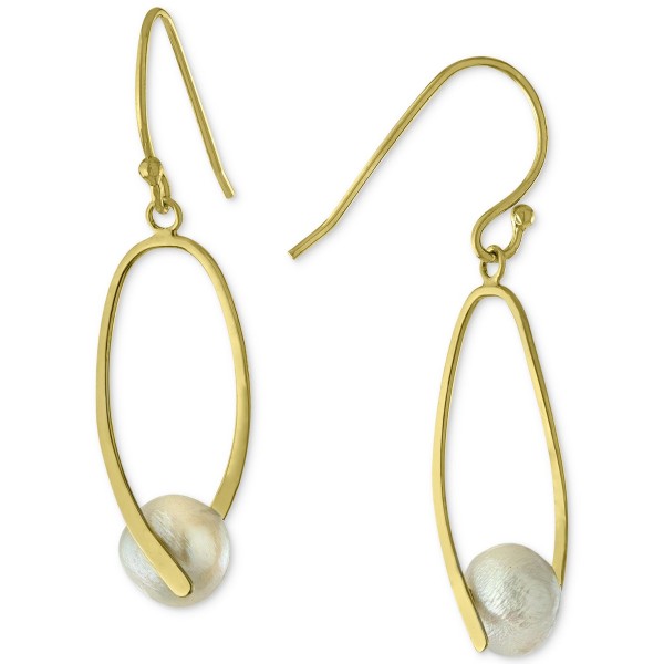 Cultured Freshwater Pearl (7mm) Wire Drop Earrings