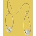 Cultured Freshwater Pearl (7mm) Wire Drop Earrings