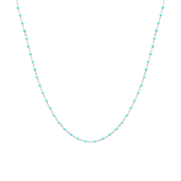 Enamel Bead Collar Necklace, 16