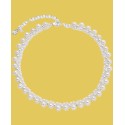 Silver-Tone Crystal & Imitation Pearl Collar Necklace, 13