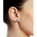 Sapphire (5/8 ct. t.w.) & Diamond Accent Stud Earrings