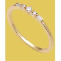 Cubic Zirconia Baguette Band in 18k Gold-Plated